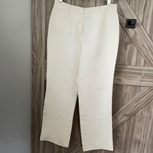 Cream silk/linen pants from INC size 4
